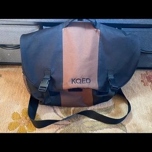 KQED messenger bag